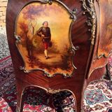 Display Case in Marquetry & Martin Varnish Napoleon III Louis XV Style