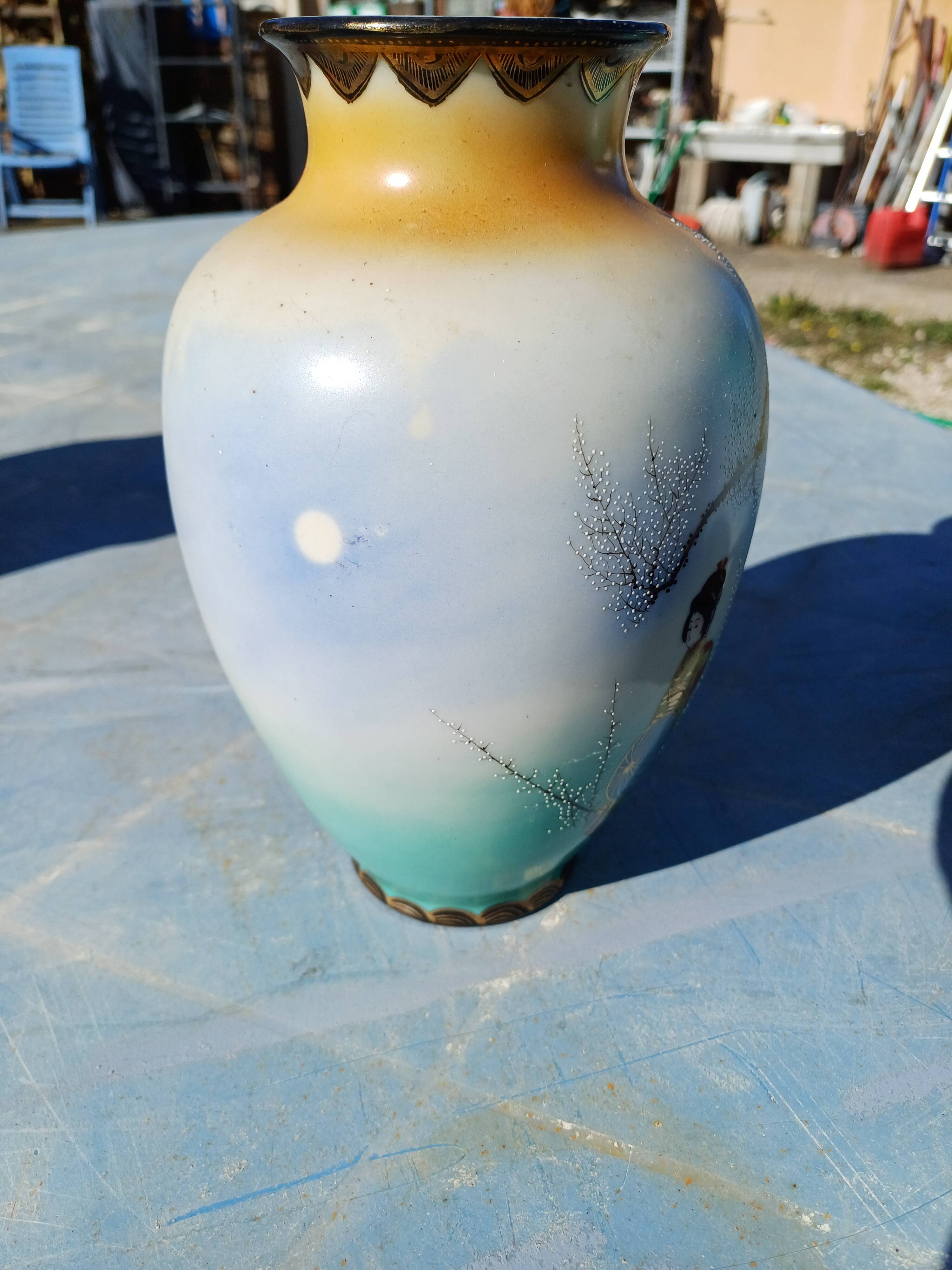 Paire de vases japonisants