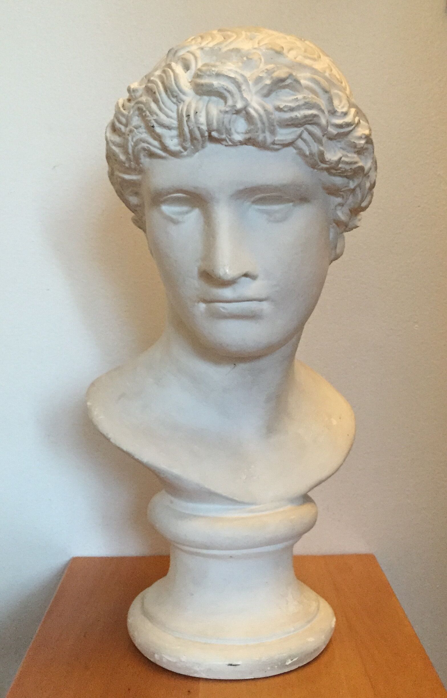Bust of man with antique plaster