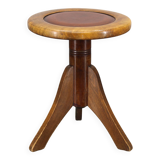 1950s Piano Bentwood Beech Stool, Czechoslovakia