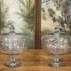 Pair of large blown glass drapes of the nineteenth century