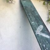 Wooden trestle bench