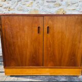 Low teak storage cabinet 60s