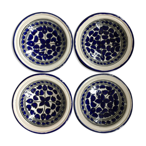 lot 4 assiettes décor