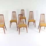 Set van 6 eetkamerstoelen Eva - Niels Koefoed  'Lindeskovs'