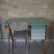 Bureau vintage tiroirs biseautés en dégradé
