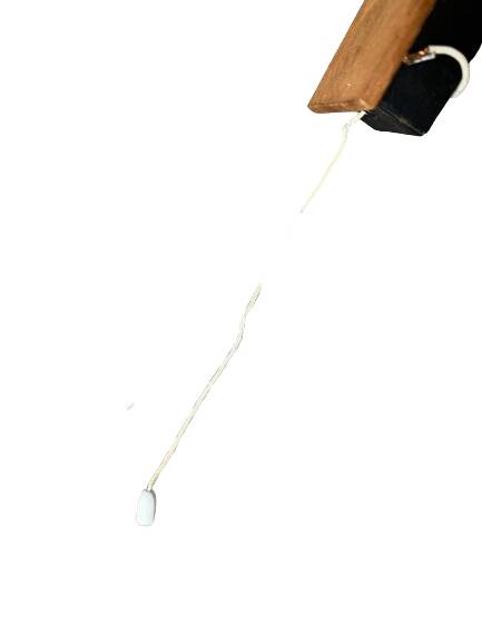 Pair of wood and glass wall sconces