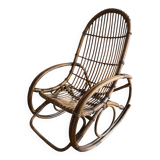 Vintage rattan rocking chair