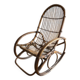 Rocking chair rotin vintage