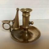 Brass cellar rat candle holder with its fly