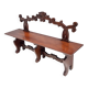 Baroque Style Solid Carved Beech Bench, Italy