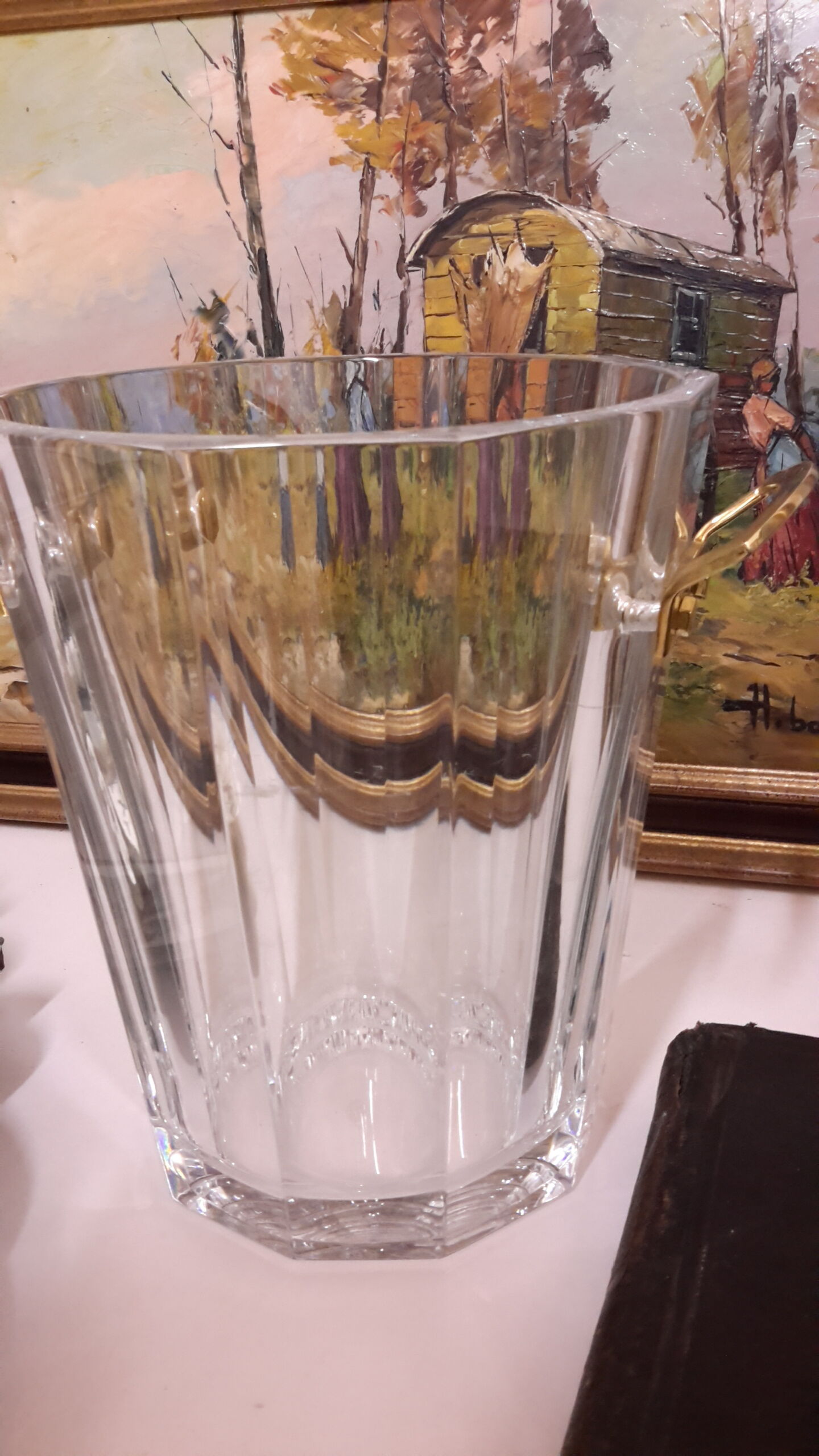 Maxim' model champagne bucket in Baccarat Crystal