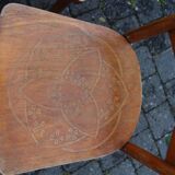 4 chaises bistro aux assises sérigraphiées