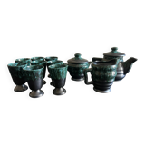 Petit Masse Morvan tea set (8 cups, teapot, sugar bowl, milk jug)