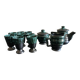 Petit Masse Morvan tea set (8 cups, teapot, sugar bowl, milk jug)