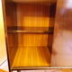 Bar furniture on formica wheels with mirror and lighting - 50s