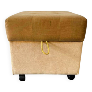 Pouf vintage / repose-pieds
