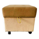 Vintage pouffe / footstool with storage space
