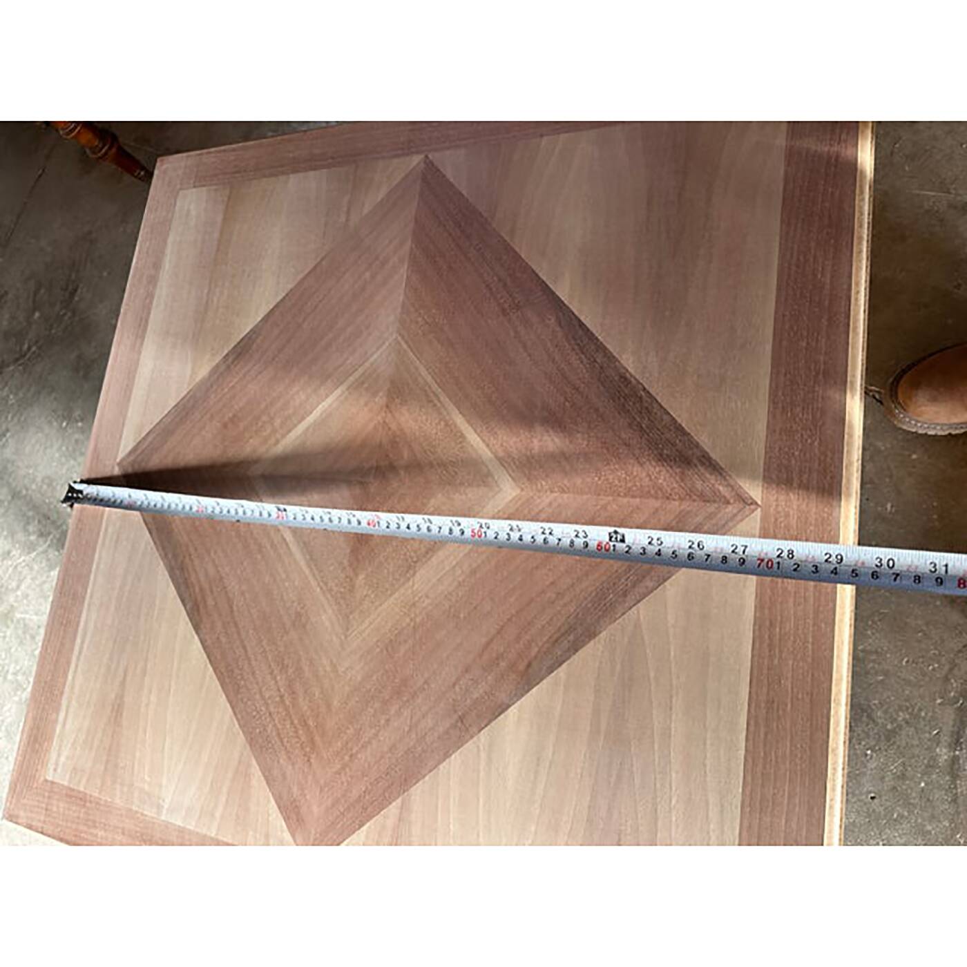 Italian Contemporary Square Natural Walnut Coffee-Table