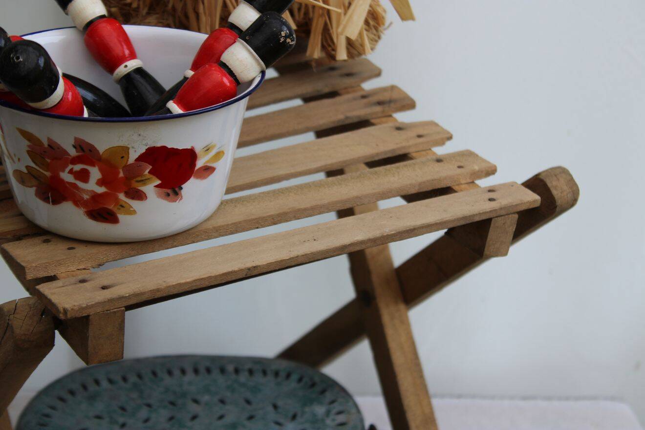 Chaise enfant pliante en bois