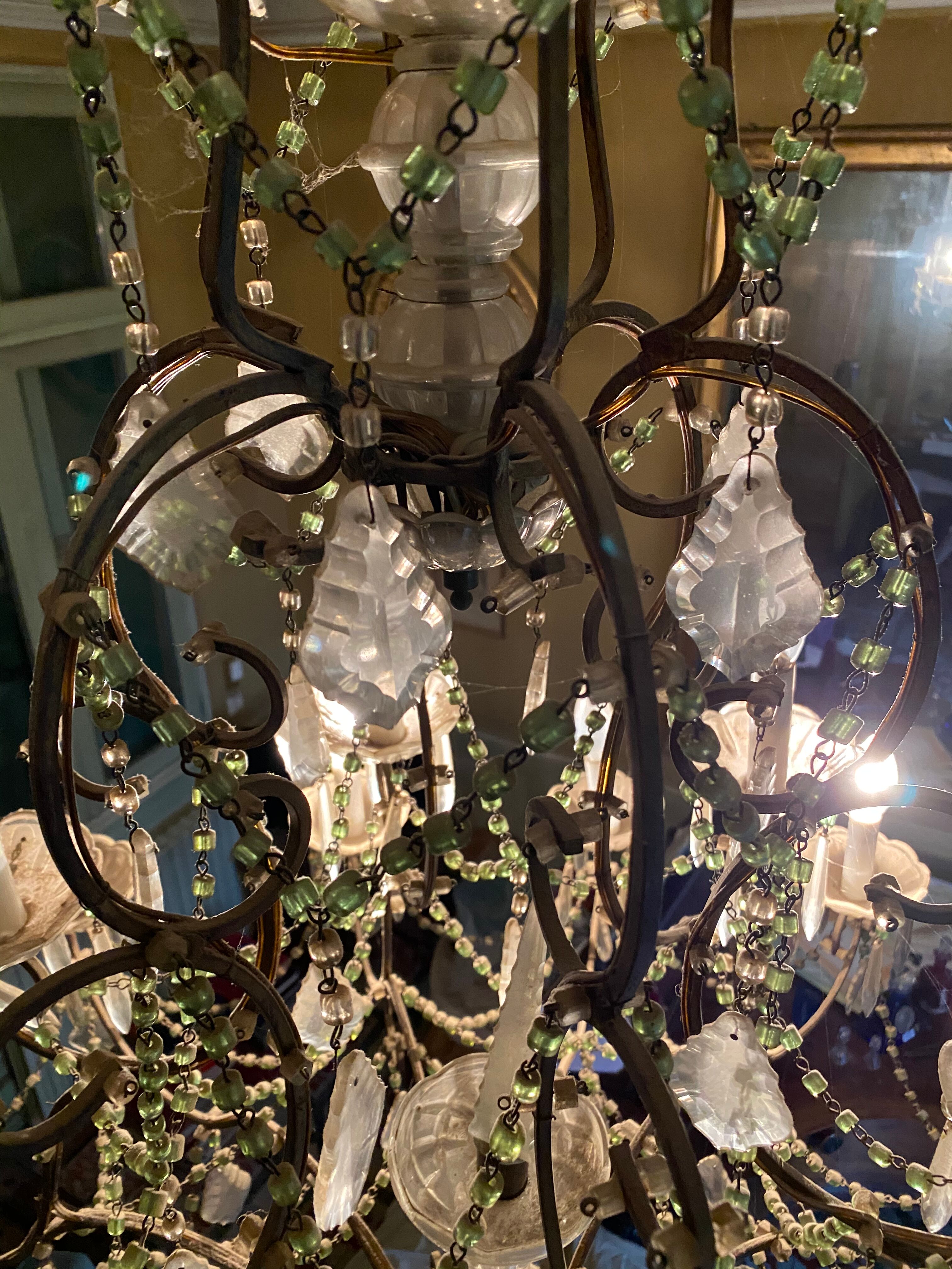 Stamp chandelier 18 fires 1900