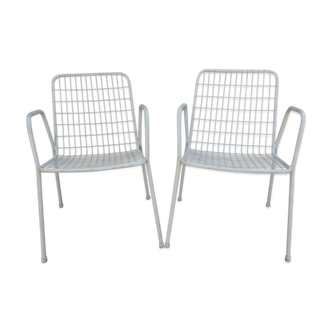 Pair of metal chairs brand Emu, model Rio