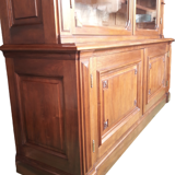 Large walnut library XIX°