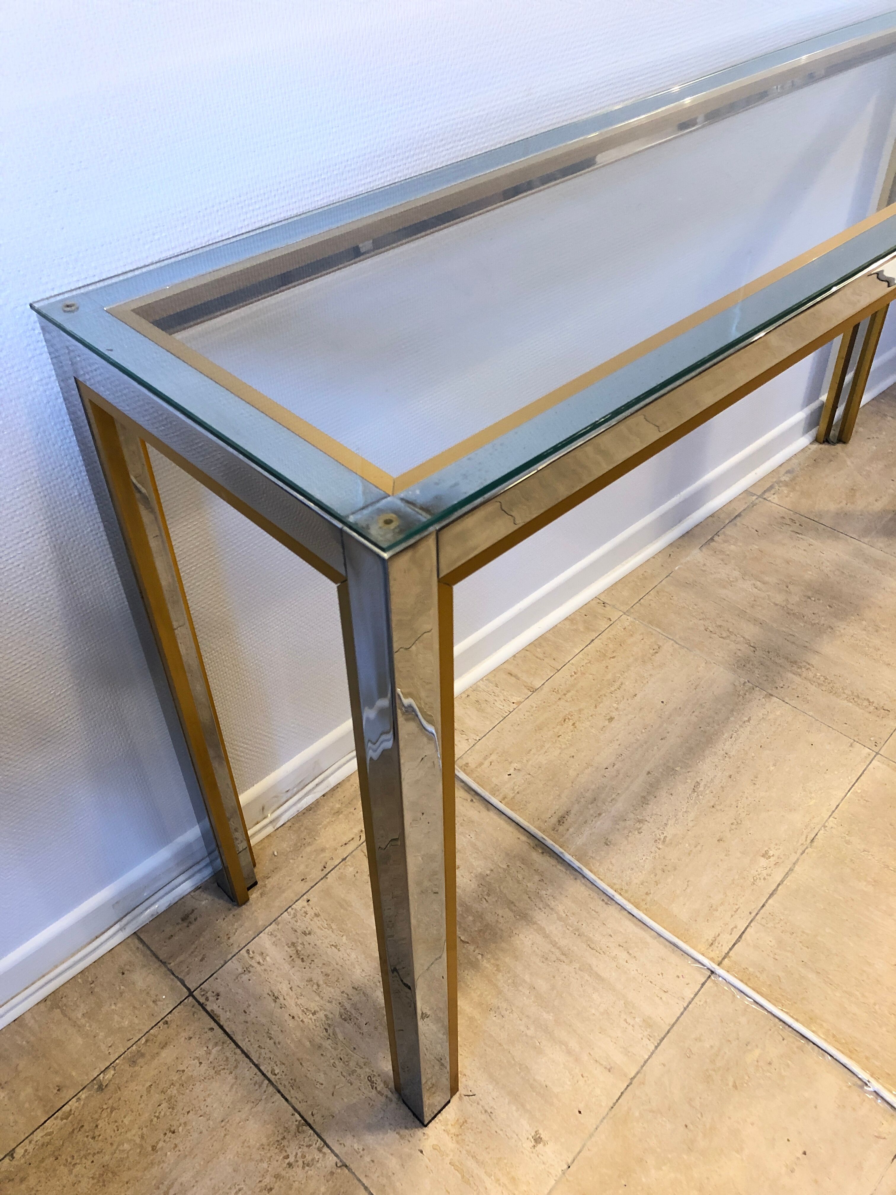 Renato ZEVI Glass Console, 1970