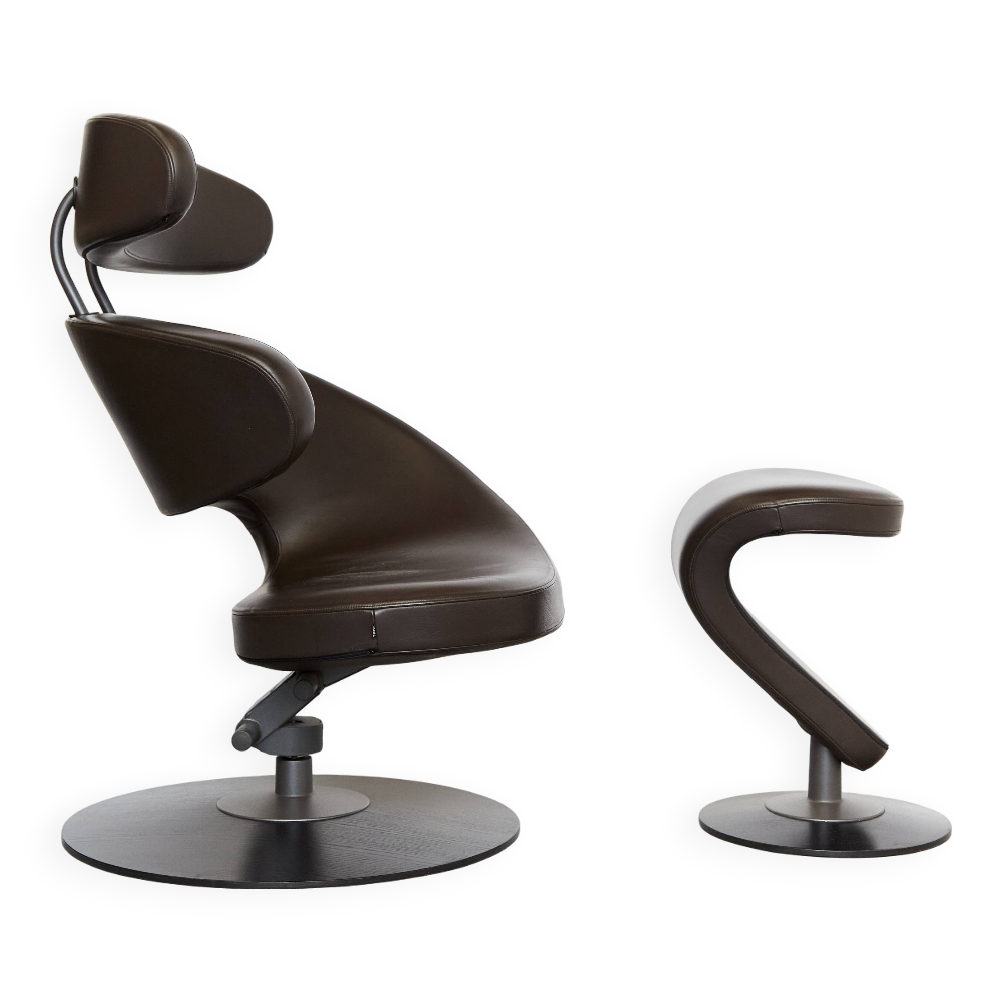 Fauteuil & Ottomane Peel par Olav Eldøy pour Varier, 2000s, Set de 2