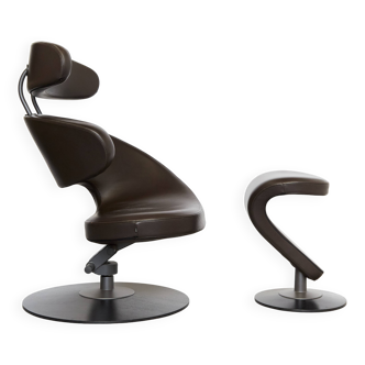 Fauteuil & Ottomane Peel par Olav Eldøy pour Varier, 2000s, Set de 2