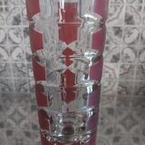 Vintage vase, 1970s, chiseled facets