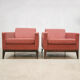 Midcentury design cubic armchairs lounge club chairs Theo Ruth Artifort set of 2