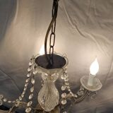 Vintage 5-arm tassel chandelier.