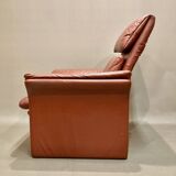 "Erpo" high designer leather armchair