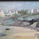 Painting seaside brittany artists' lounge 1970