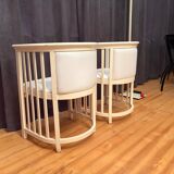 Pair of armchairs designed by Josef Hoffmann for Cabaret Fledermaus, Austri