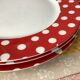 Polka dot plates Guy Degrenne