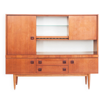Scandinavian style vintage sideboard. Teak wood. France, 1960s.