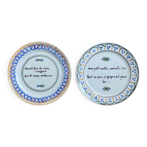 Pair of Emile Tessier Malicorne plates