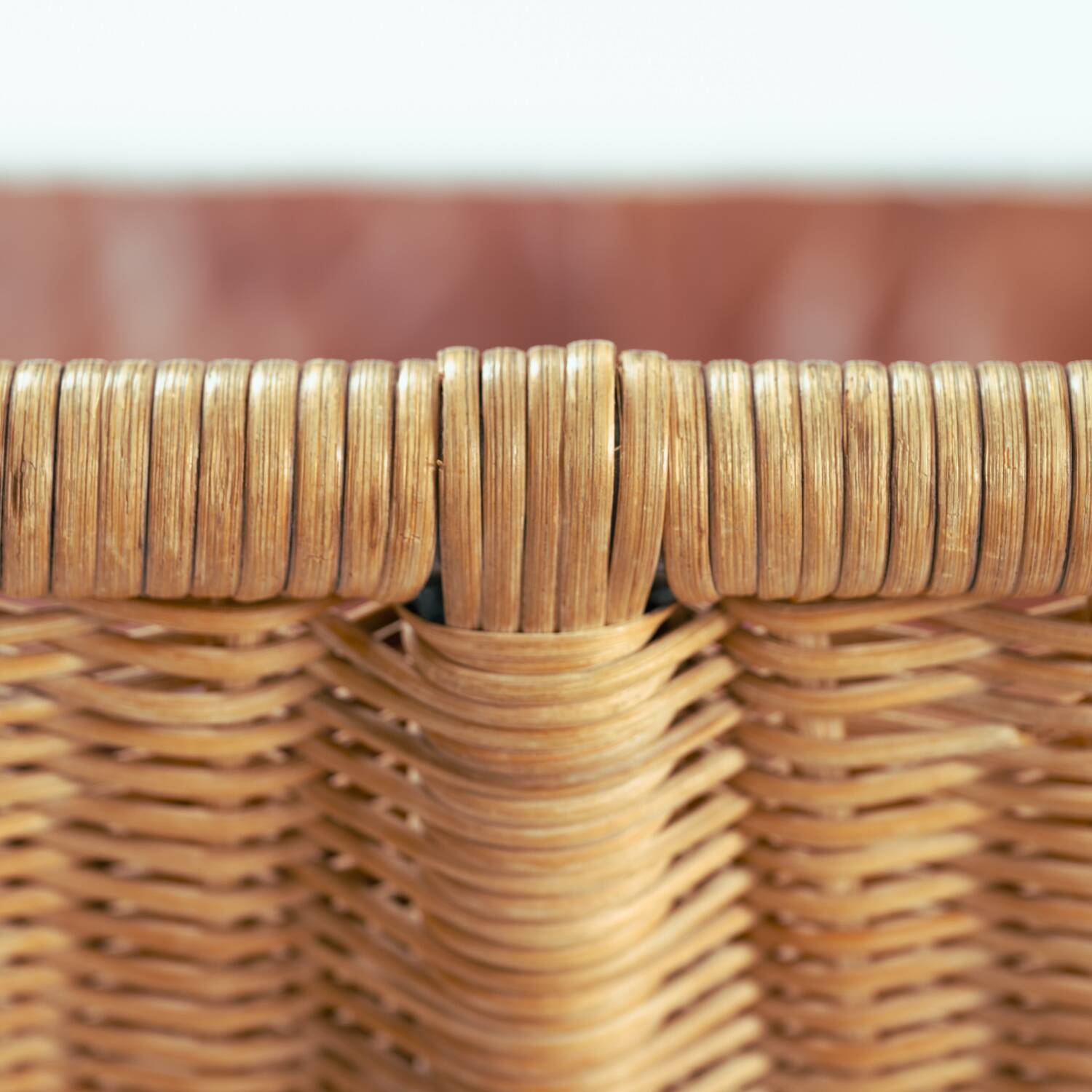 Canapé rock Gerard van den Berg en cuir de rotin, années 1970