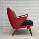 1960s, Danish design by Ch. F. Brodersen, 2 seater sofa, reupholstered.