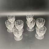 Verres à digestifs ou alcools forts sur pieds Motif ciselé – MPM0524X7