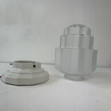 Old art deco skyscraper table lamp