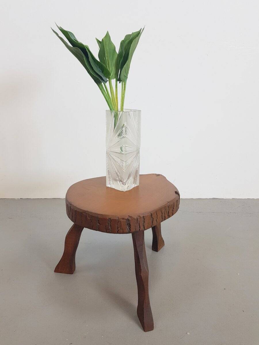 Mid-Century Modern Brutalist Tree Trunk Side Table, 1960s