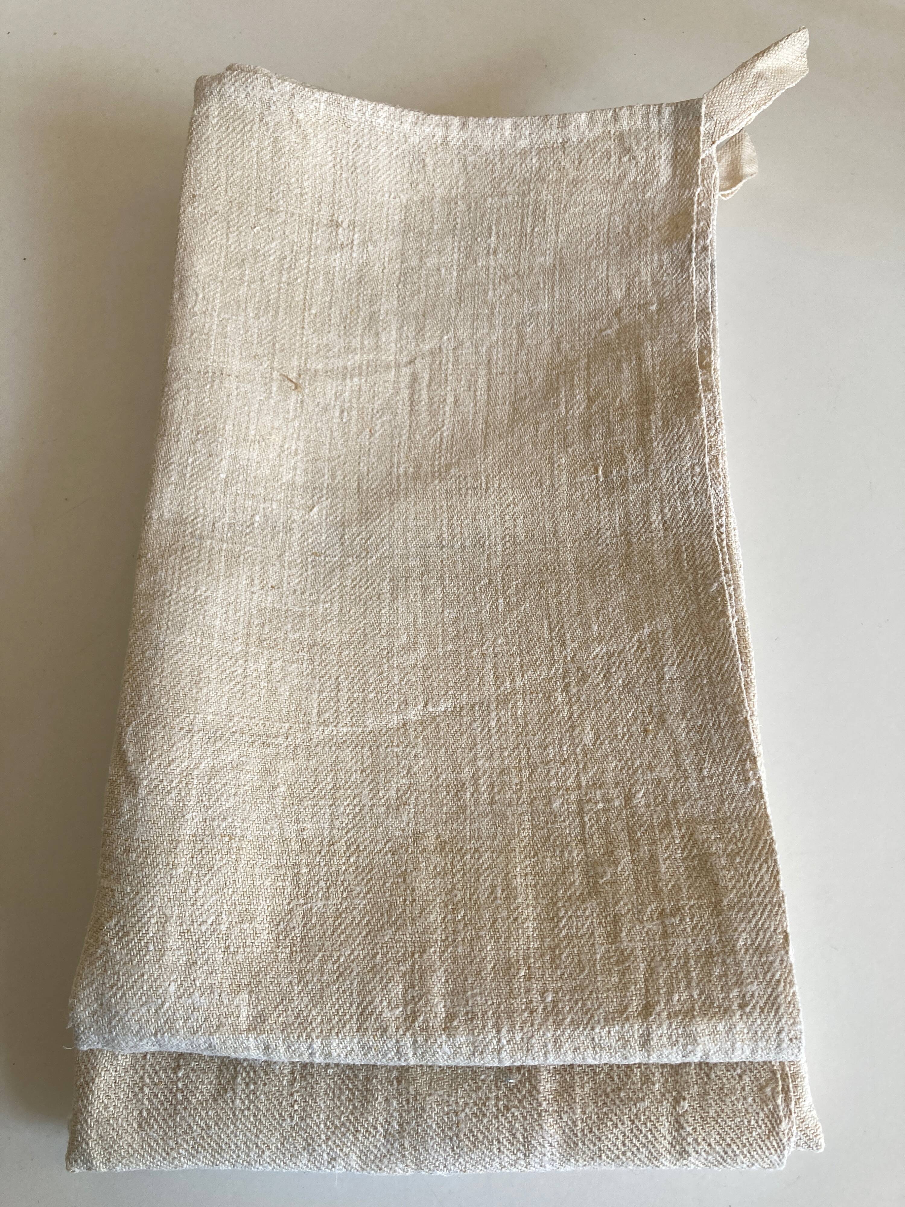 Pair of farm towels 19th reserve in raw hemp canvas