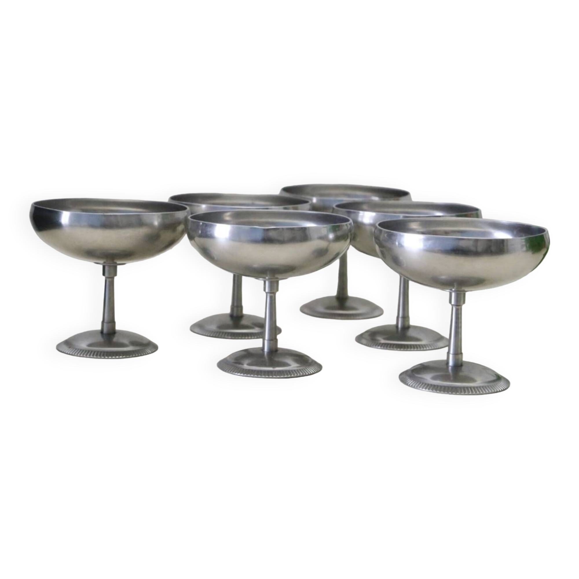 Set of 6 Letang Rely stainless steel cups