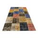 Distressed vintage turkish patchwork rug 250x167 cm wool large
