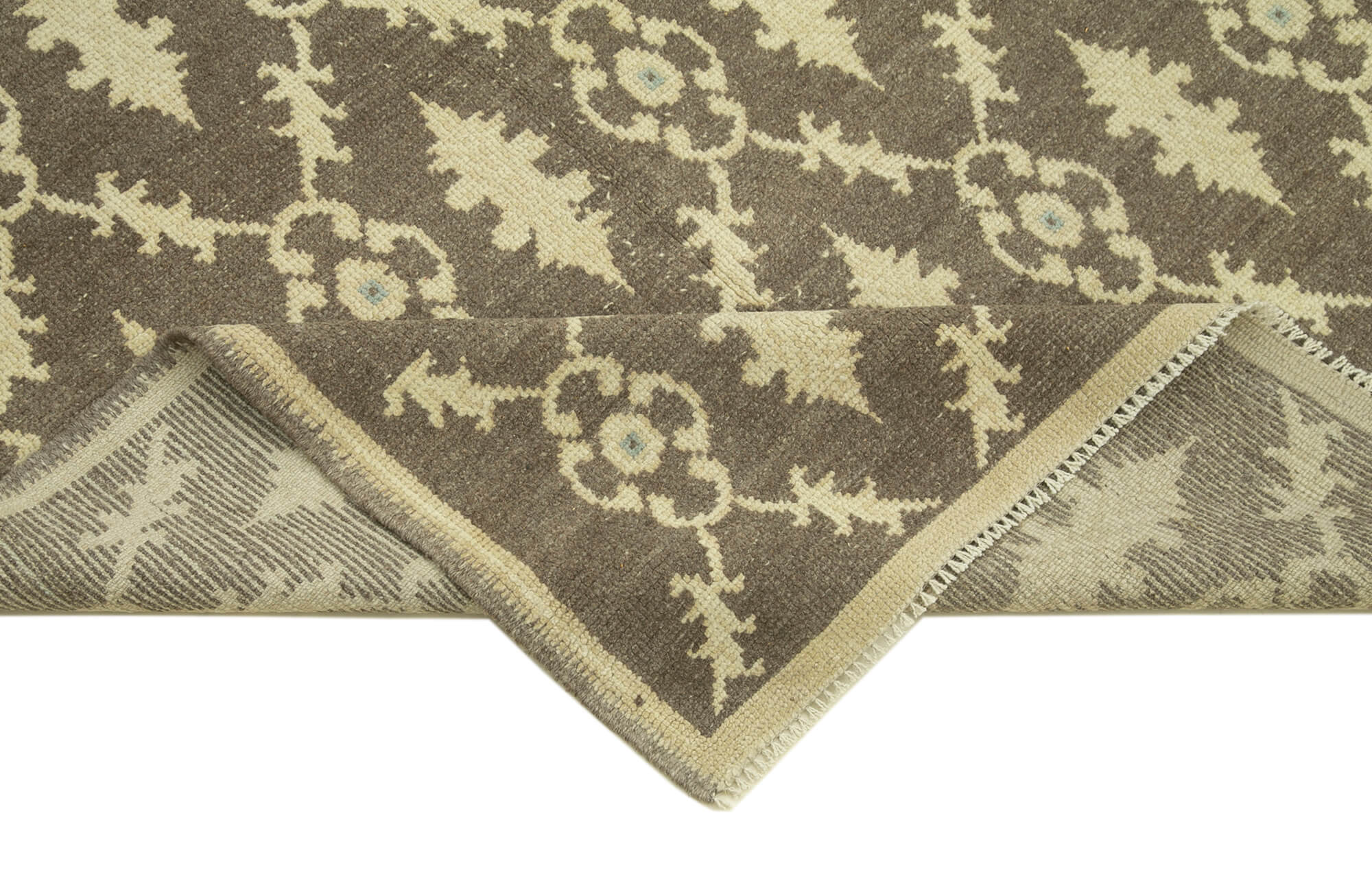 1970s Handwoven Vintage Anatolian Beige Rug 112 cm x 214 cm