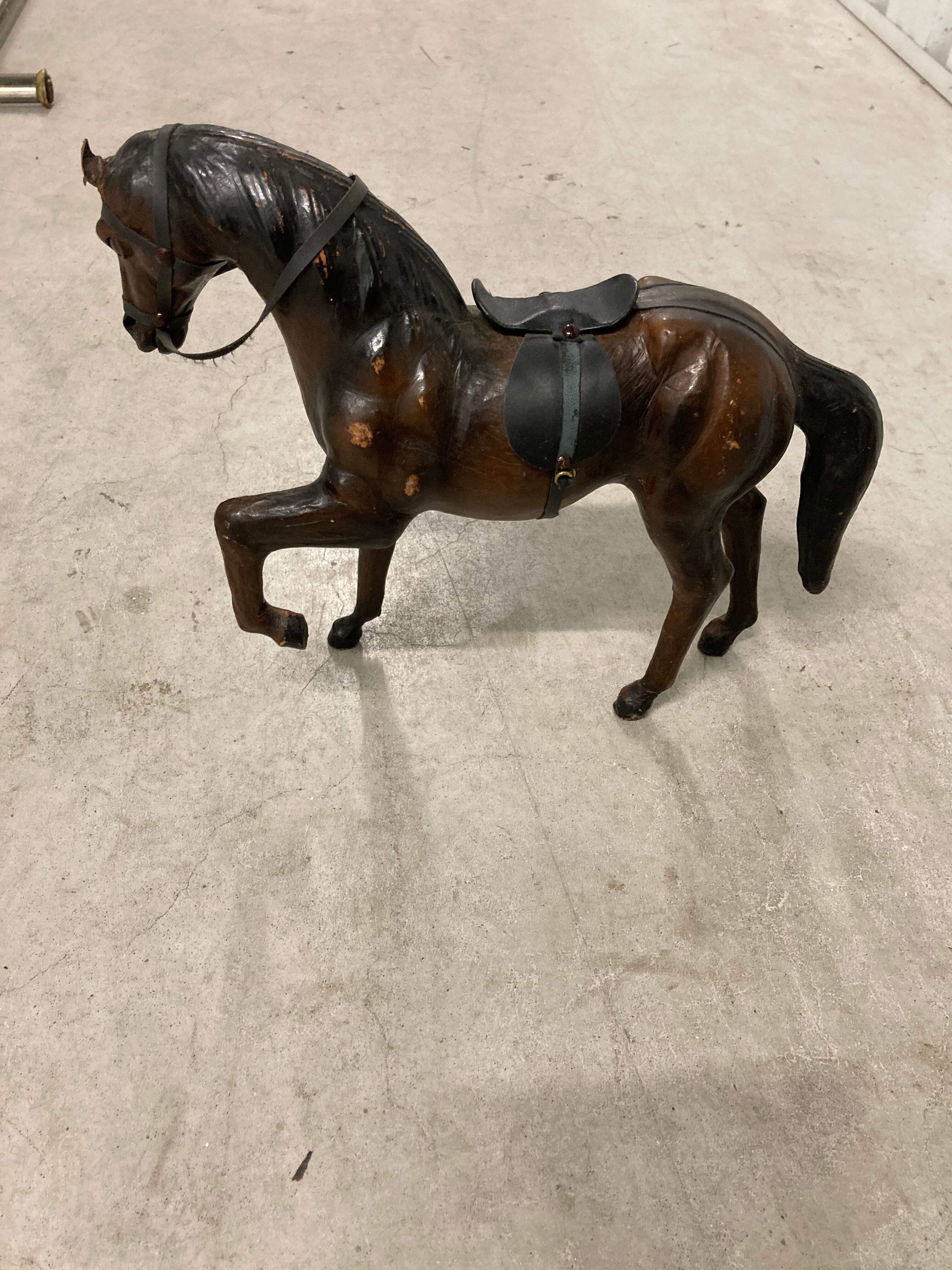 Leather horse