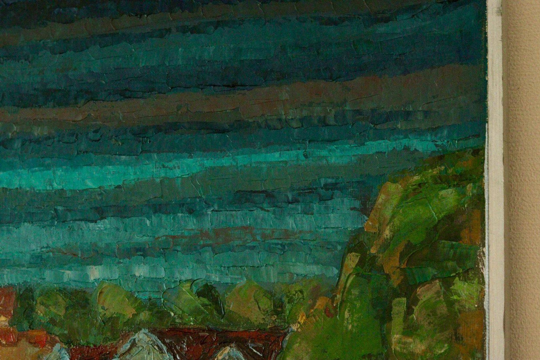 Huile sur toile « Vue » d'Alvar Andersson